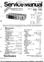 Technics - SA-150 - Service manual 